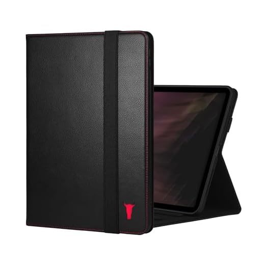 TORRO Lederhülle kompatibel mit iPad Pro 11" M5 / M4 - Echtleder iPad Pro 11 2025/2024 Hülle mit Standfunktion, Apple Pencil-Konnektivität und Wake/Sleep Funktion (Schwarz)