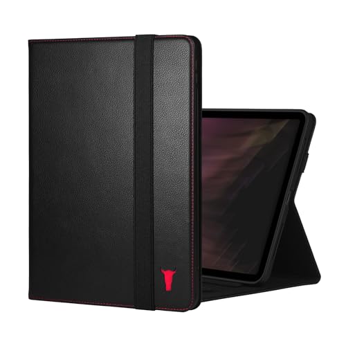 Coque cuir iPad Pro 11 M4 M5 protection intégrale étui noir béquille rabat magnétique
