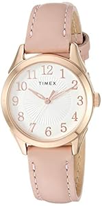 Timex Women's Briarwood TW2T66500 28mm Pink/Rose Gold Leather Strap Watch