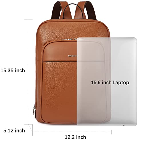 Bostanten Leather Laptop Backpack For Women 15.6 Inch Computer Bag Travel Work Daypack Large Size Bag #TOP3