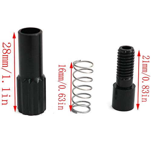 Lq Industrial Bicycle Cable Adjuster 2Pcs Black Indexed Inline Cable Tension Adjusters Derailleur Speed Adjustment Screws #TOP2