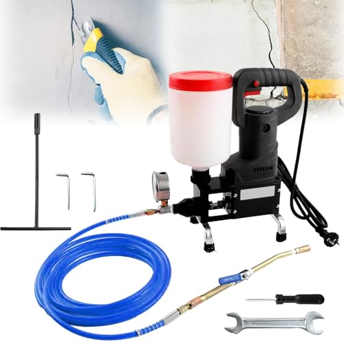 Aisny - Machine D'injection Haute Pression, 1100W 2L Machine Joint Sol Pompe D'injection Haute Pression Perfusion Injection Avec Manomètre Utilisé Pour Réparer Maisons Bâtiments Ponceaux Fissures Du Sol