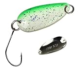 FTM Trout Spoon Forellenblinker Bee 136 3,7g Grün Weiß / Silber 5200136 Spoons Ultra Light UL