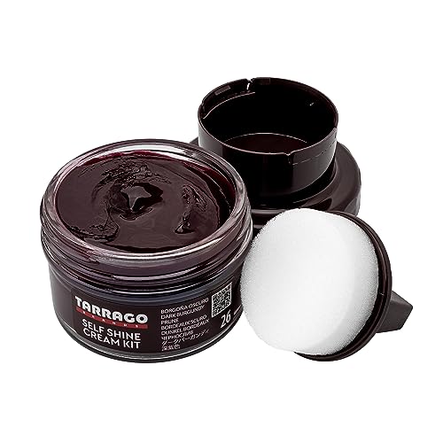 Tarrago Self Shine Cream Kit 50 ml | Crema de Ceras Autobrillante Para Zapatos | Apto para Cuero y Cuero Sintético | Betún para Zapatos