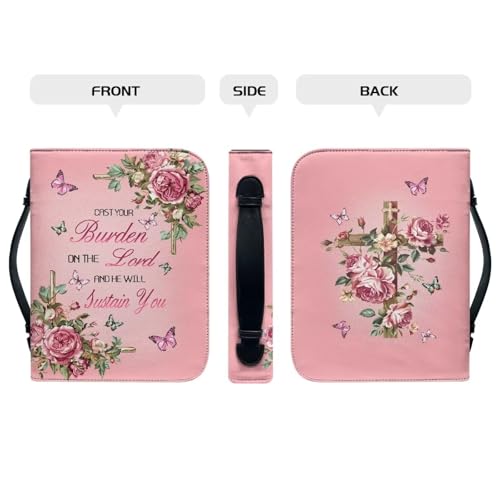 Bible Case for Women, Carrying Case With Handle and Zipper Pocket, Covers, Bags, Totes and Accessories3