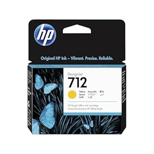 HP 712 Yellow 29-ml Genuine Ink Car...