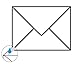 Paper24 25 Trauerbriefumschlag 120x175 mm - SEIDENFUTTER - abgesetzter Rahmen