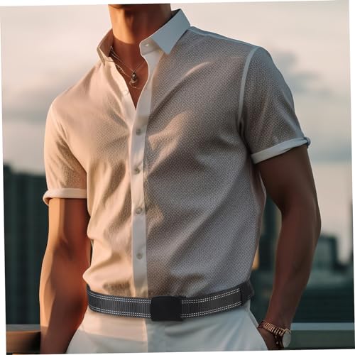 Men Hidden Money Belt Alloy Buckle Stylish and Functional Travel Waist Belt for Daily Use Theft Design Fit for Jeans and Casual Wear3