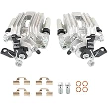 LABLT 2Pcs Rear Left and Right Brake Calipers With Brackets Replacement for VW Golf 2000-2005 Beetle 2000-2010 Golf City 2007-2010 TT 2000-2006 1J0615423G 1J0615423D