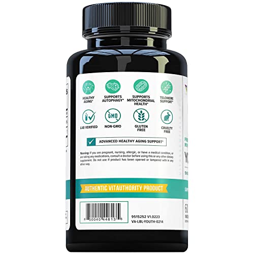 Enhanced Absorption Pure Spermidine Supplement - 99% Standardized Spermidine 3HCL Anti Aging Supplement for Women and Men’s Longevity Brain Telomere Heart Cell and Skin Support - 60 Servings - Thumbnail 5