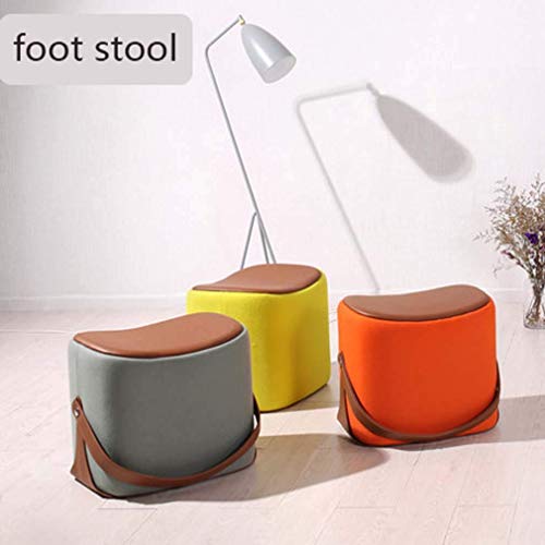 Tabouret à langer repose-pieds ottoman portable en velours