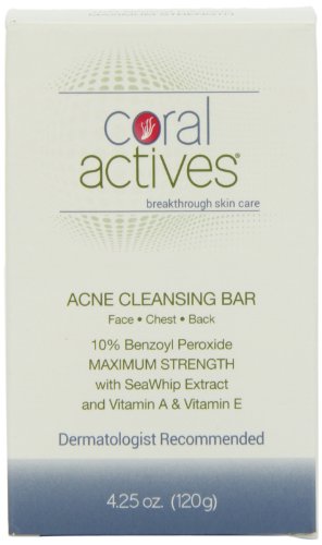 CoralActives Acne Cleansing Bar - Fights Body Acne, 120 grams CoralActives Acne Cleansing Bar - Fights Body Acne, 120 grams