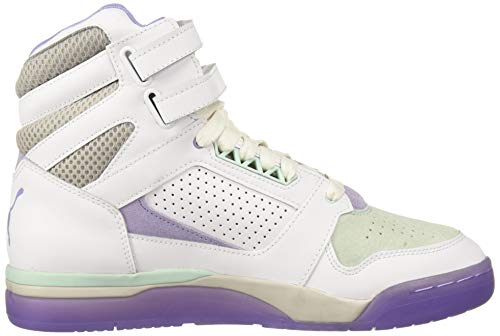 PUMA PUMA Palace Guard MID Sneaker, White-Dandelion-Prism Violet, 11