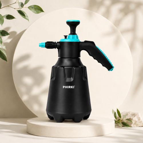 Image of Smart 2L Heavy-Duty Pressure Sprayer - Mist & Stream, Hand Pump for Home, Garden, Pest Control & Cleaning, Portable Hand Compress, Multi-Use Watering Can. (Black)