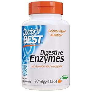 Doctor’s Best Digestive Enzymes Non-GMO Vegetarian Gluten Free, 90 Veggie Caps