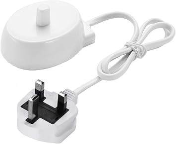 Electric Toothbrush Replacement Charger Compatible With O-ra-b, Portable Waterproof Base Inductive Model 3757 Travel Toothbrush Charger for O-ra-b Pro/Genius/Smart Series, UK 3 Pin Plug