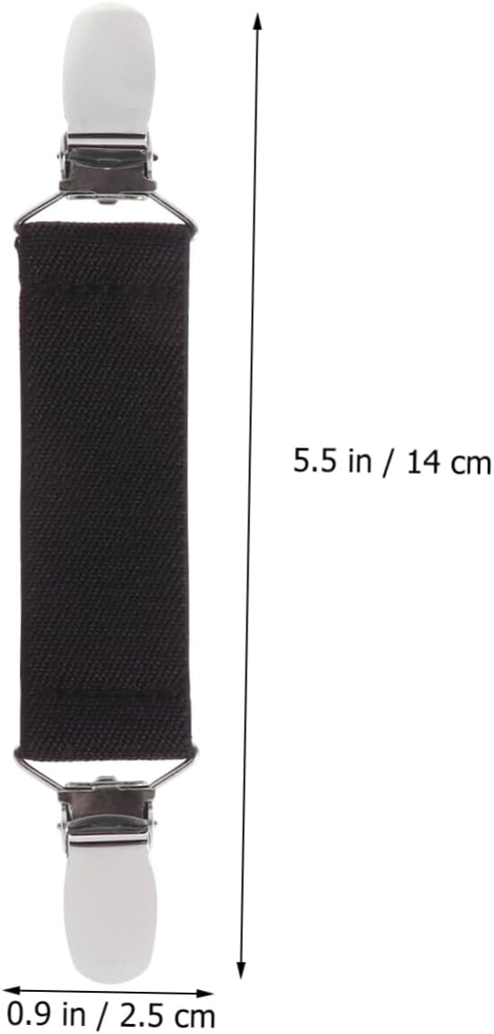 4pcs Bed Sheet Anti-Slip Clips Non-Slip Fasteners for Sofa Cushions and Upholstery Grippers for Secure Hold Black