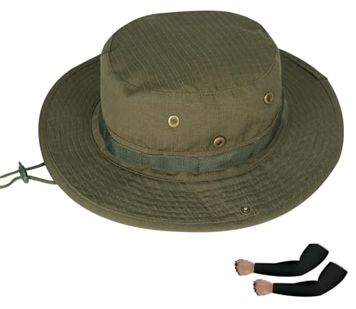 Rosoz Sun Hats for Men Women Bucket Hat UPF Protection Wide Brim Boonie Hat