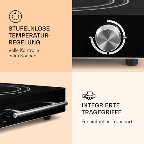 Infrarot Doppelkochplatte Klarstein VariCook Duo – Dual-Kochfeld