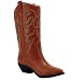 Shoes 18 Womens Faux Leather Western Cowboy Boots W/Traditional Embroidery