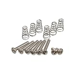 YJB PARTS #33023 ストラト用ピックアップ+レバースイッチネジ(なべ頭)8本セット インチ ニッケル スプリング付き