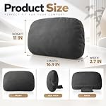 Adjustable Car Lumbar Support Pillow Breathable Suede for Universal - Image 7