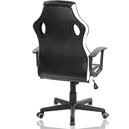 Poltrona Presidenziale Ergonomica Sedia Gaming Racing da Scrivana in Eco Pelle Arredo Ufficio Casa Cameretta Sala Riunioni Regolabile in Altezza Girevole e Direzionale - Sedia gaming - Immagine 6
