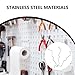 Healvian 60pcs Stainless Steel Pegboard Hook Locks Metal Clips Peg Hooks Secure Clips for Industrial Pegboard Storage and Hanging Accessories