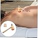 SOIMISS Automatic Moxa Burner Box for Home Use Portable Moxibustion Device Gourd Design for Belly Button Therapy Wood Material Easy to Operate