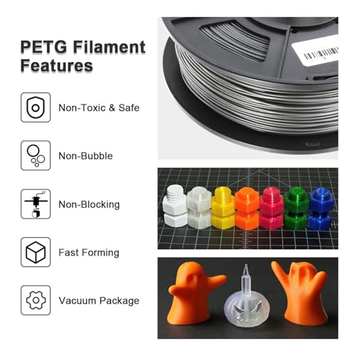 Filamento PETG 1.75mm 1kg Translucido para Impresoras 3D - Fernando Cortés