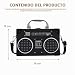 Imagen de Jieddey Bolso de Mano Retro con Casete para Radio