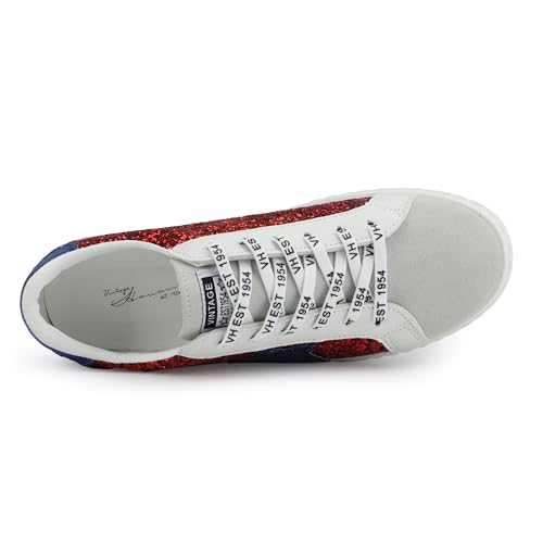 Image of VINTAGE HAVANA Women's Fashion Sneakers | Casual Lace up Low Top Tennis Shoes | Cute Trendy Dressy Sneakers
