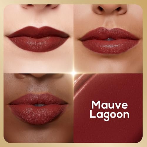Image of RENEE H2O Hydrating Creme Lipstick - Mauve Lagoon, Super Glossy, Lightweight, Non-drying & Hydrating, Easy Glides Formula with Intense Pigment, Shea Butter, Hyaluronic Acid, Jojoba Oil Infused