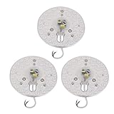 IIVVERR 3pcs AC185-265V 16W LED Round Ceiling Optical Lens Module Light 32 LEDs 3000K (3pcs AC185-265V 16W ​​LED Módulo de lente óptica de techo redondo Luz 32 LEDs 3000K