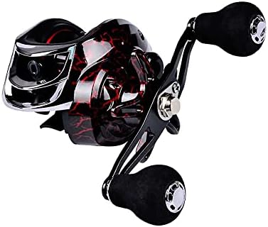 TEQIN Fishing Baitcasting Reel, 18+1BB Drag Baitcasters, Magnet Braking System Bait Caster Reel, 7.1:1 Gear Ratio Ultra Smooth Baitcaster Fishing Reel DW121L Left Hand