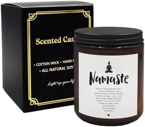 Mancheng-zi Namaste Candle - Yoga & Meditation Gift for Women, Spiritual Room Decor