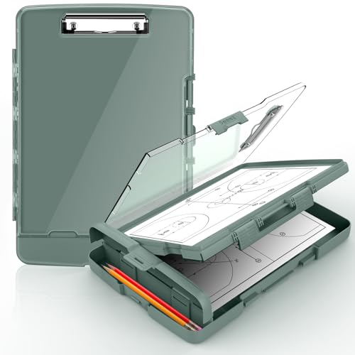 Sooez Original Clipboard with Dual Storage, Heavy Duty Clip Boards 8.5x11
