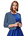 GRACE KARIN Maternity Cardigan Short Open Front Bolero Lightweight Sweater Shrugs (Air Force Blue,2XL
