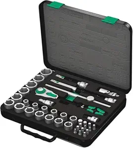 Wera 5003647001 Zyklop 8100 SC 4 1/2-Inch SAE Ratchet Set, 38-Piece