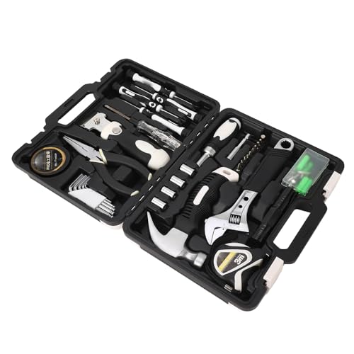 Kit de herramientas manuales con caja portátil y cinta métrica miniatura 2