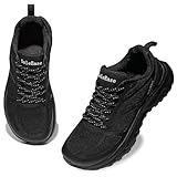 SoleEase Wide Barefoot Shoes Lightweight Non Slip Minimalist Wide Toe Box Sneakers, Breathable Trail Gym Shoes for Men(S510Black_39)