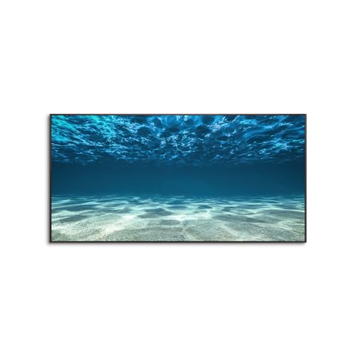 アートパネル 海 青い空 太陽の光 海の写真 絵画 インテリア 風景画 明け方の海 壁掛け トイレ リビングルーム 玄関 部屋飾り アルミ合金枠きの完成品 (G,70x100cm(28x40in))