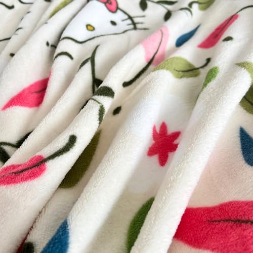 Couverture polaire corail Hello Kitty 100% polyester à la douceur haut de gamme - 5