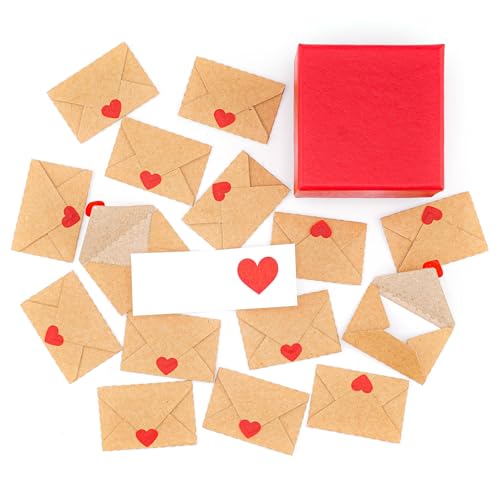 Image of Blank I love you Valentines day Cards and Envelopes - Mini Envelopes with Love Notes, Valentine's Day Gifts, Love Card for Her, Valentine Gifts for Him, DIY Valentine Cards and I Love You Notes