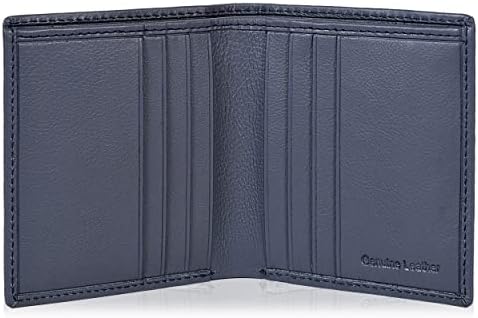 Amazon Brand - Eono Small Leather Wallets with RFID- 2 Note Compartment Ultra Slim Wallet for Men & Women
