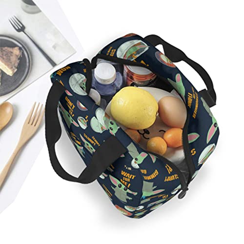 Yegrtuf Reusable Cute Insulated Lunch Bag 8X5X8.5 Inch Waterproof Tote Lunch Box For Women Men Cooler Lunchbox For Adults Work Travel Picnic Camping #TOP7