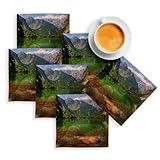Dimensions : 100 x 100 mm, épaisseur de 2 mm, taille parfaite pour accueillir verres et tasses