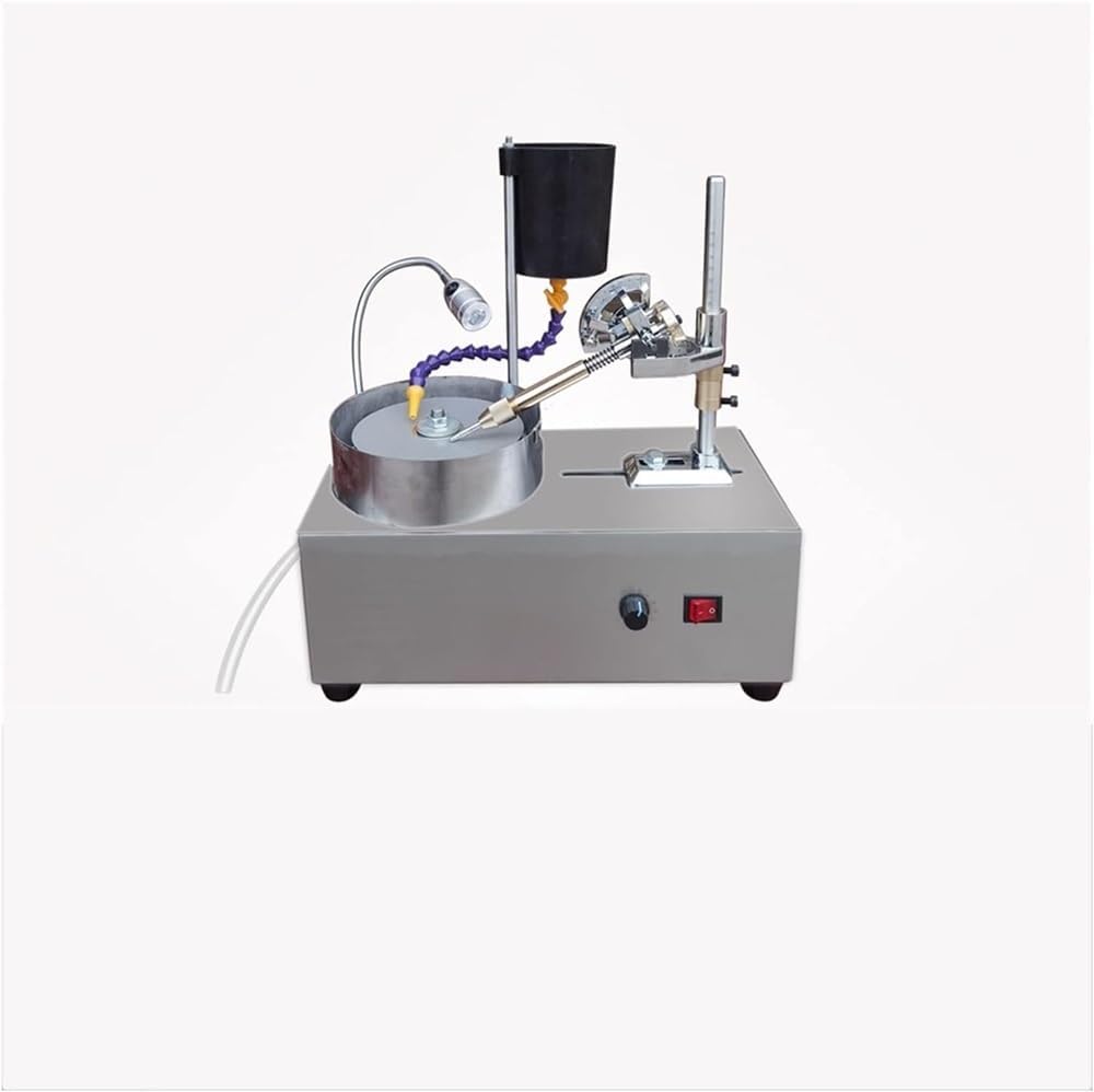 Jewelry polishing Machine Jewelry Power Polishers Jade Grinding and Polishing Machine Stepless Speed Gemstone Grinding Machine Rock Polisher Tumbler Kit(Conventional)