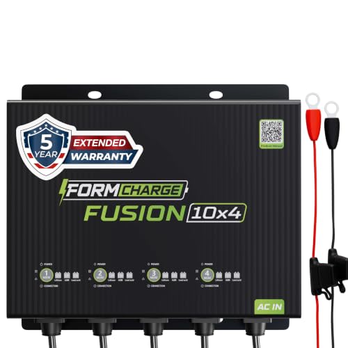 FORM Fusion 10X4 Marine Battery Charger 40A, 12V, Waterproof