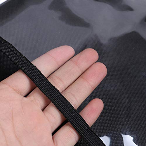 Image of Car Organizer Back Seat Travel Storage with Cup Holders & Tablet Pouch Kick Mats